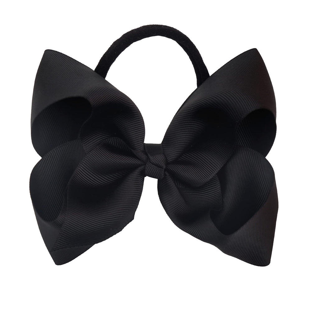 Xansema black bow headband for newborn photos