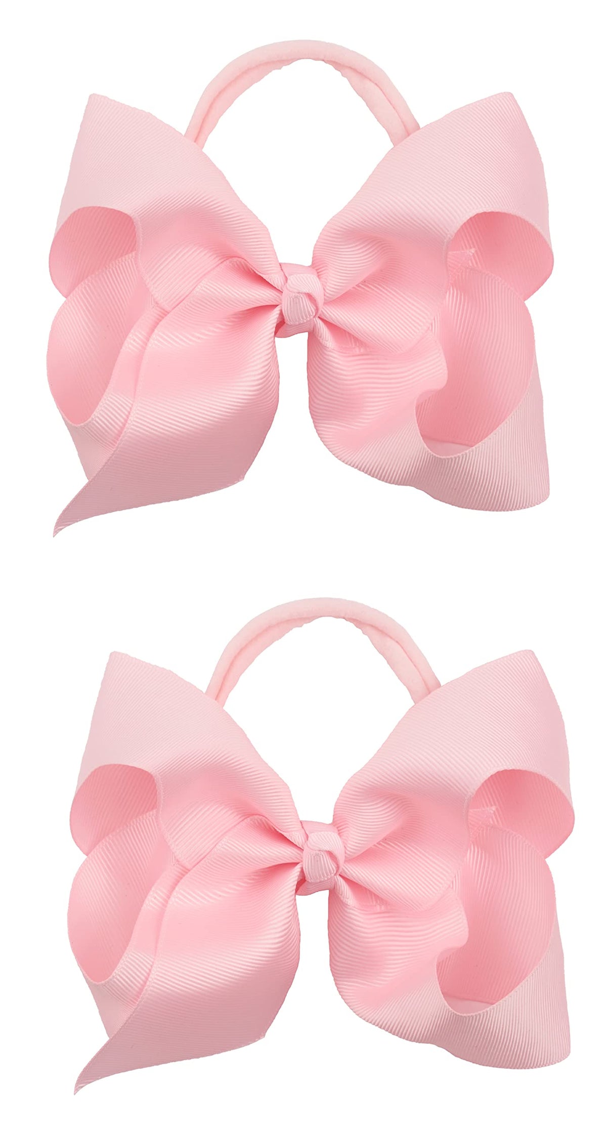 Xansema pink 6-inch bow headband with elastic fit for newborns