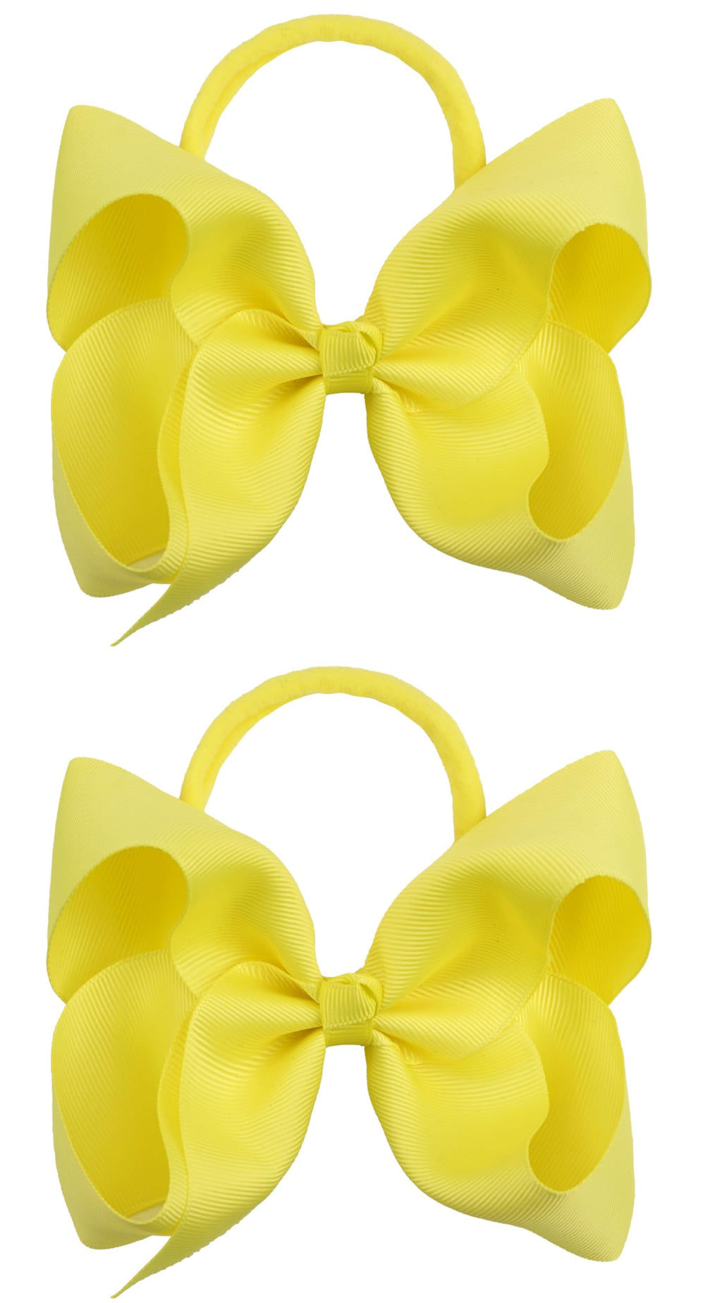 Xansema headbands in yellow 6in close-up, great for newborn photos.