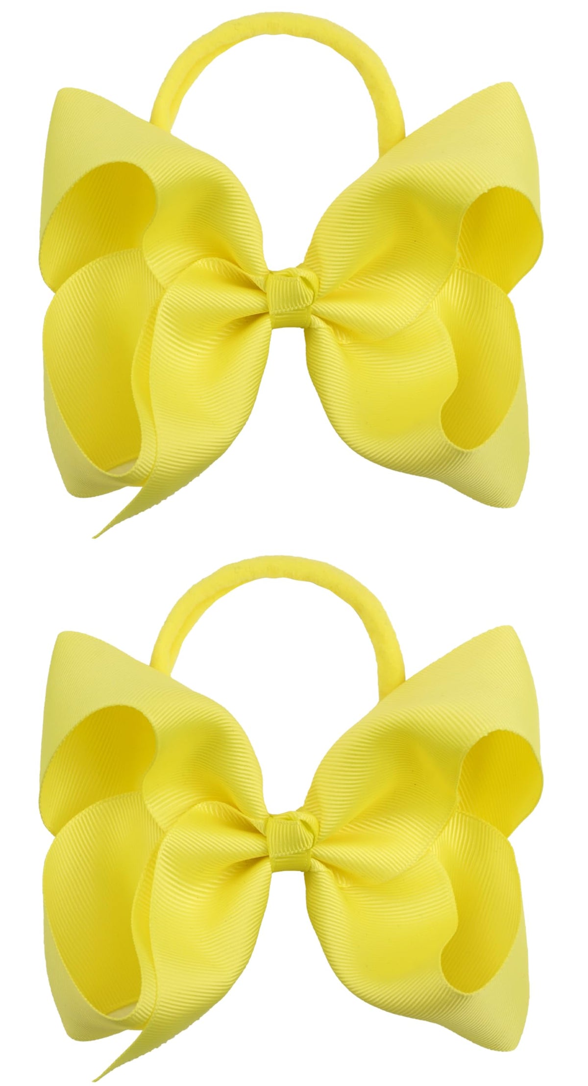 Xansema headbands in yellow 6in close-up, great for newborn photos.