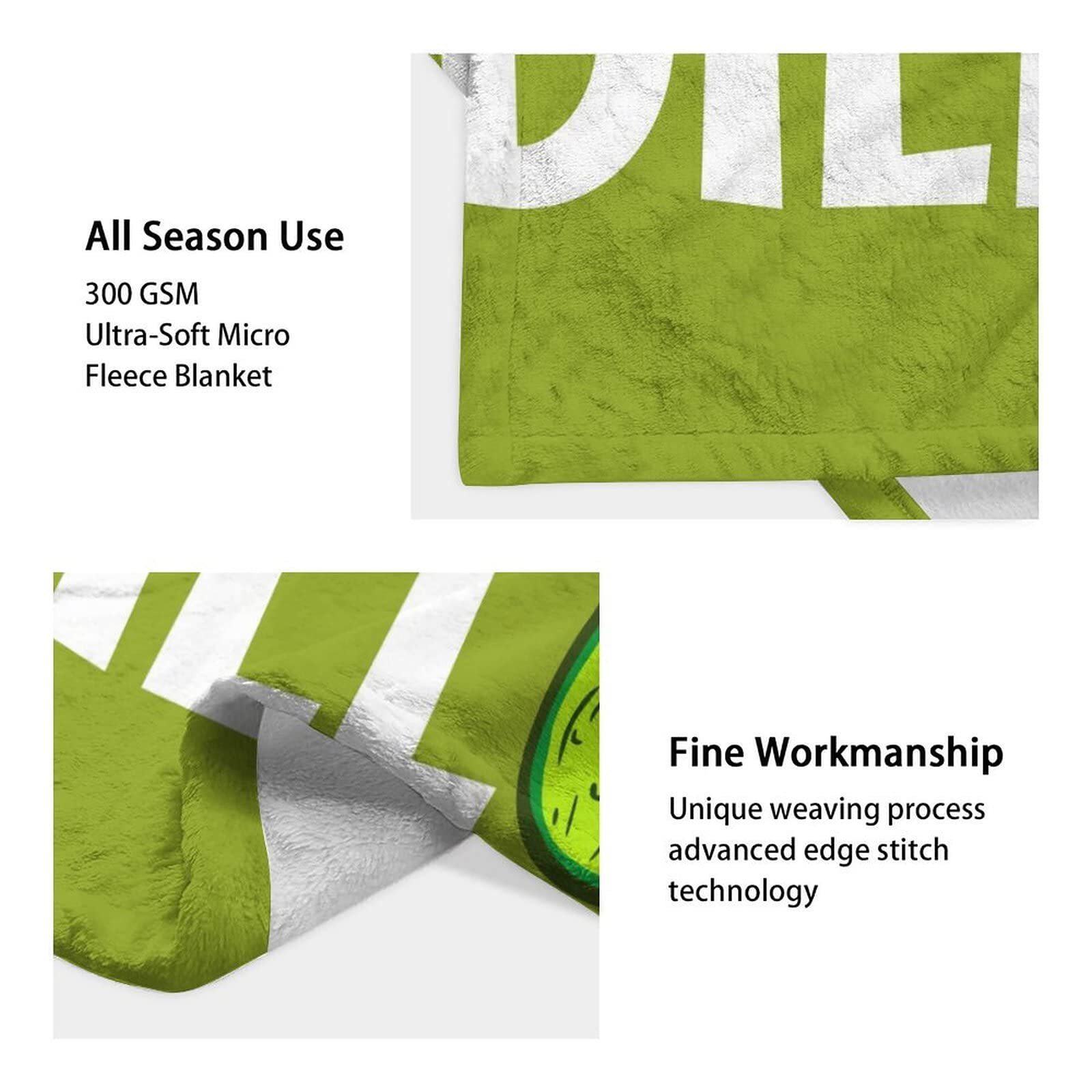 XaocNyx Pickle Blanket travel-ready compact fits bag for trips.