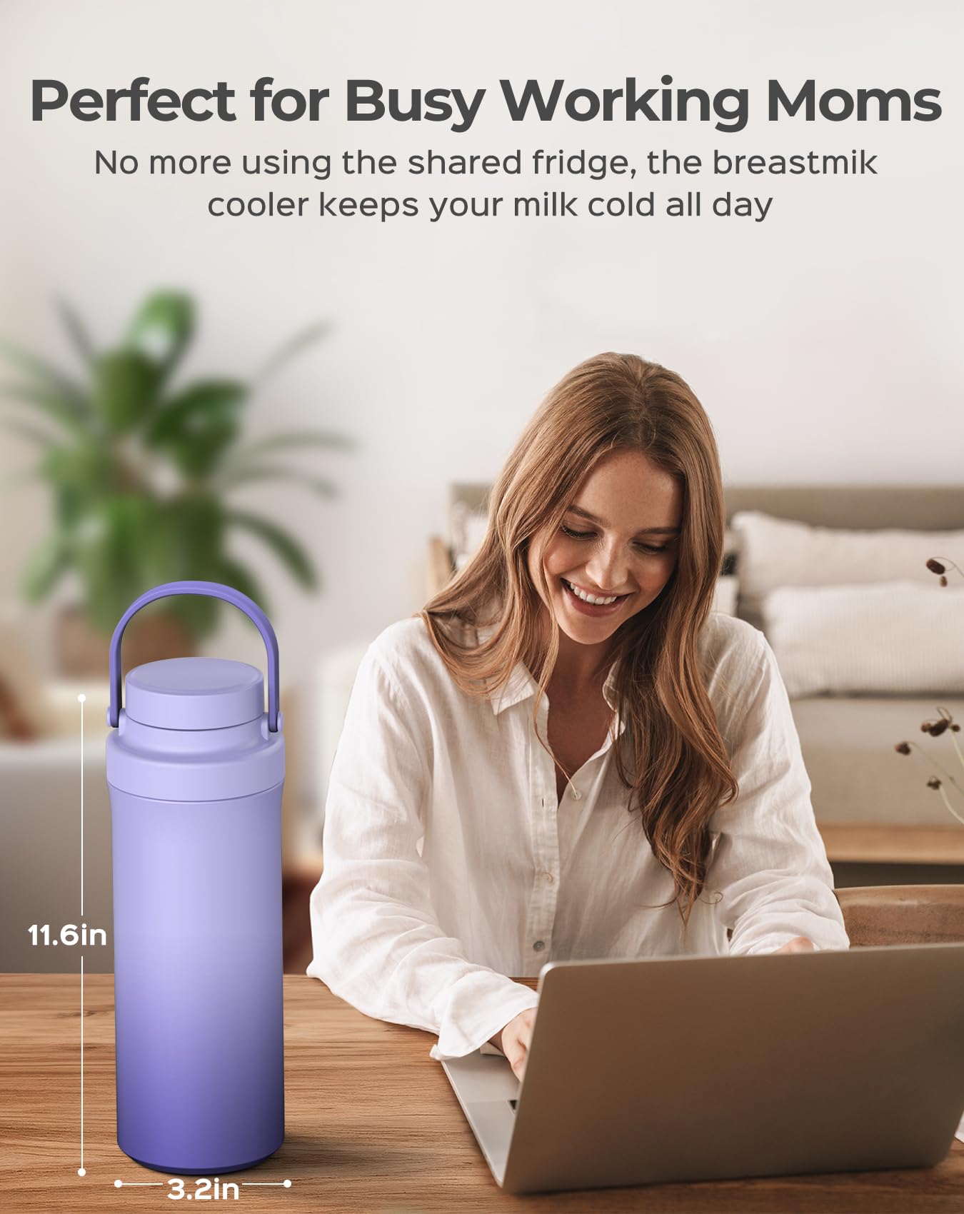 XAPROO breastmilk storage bags purple for easy packing