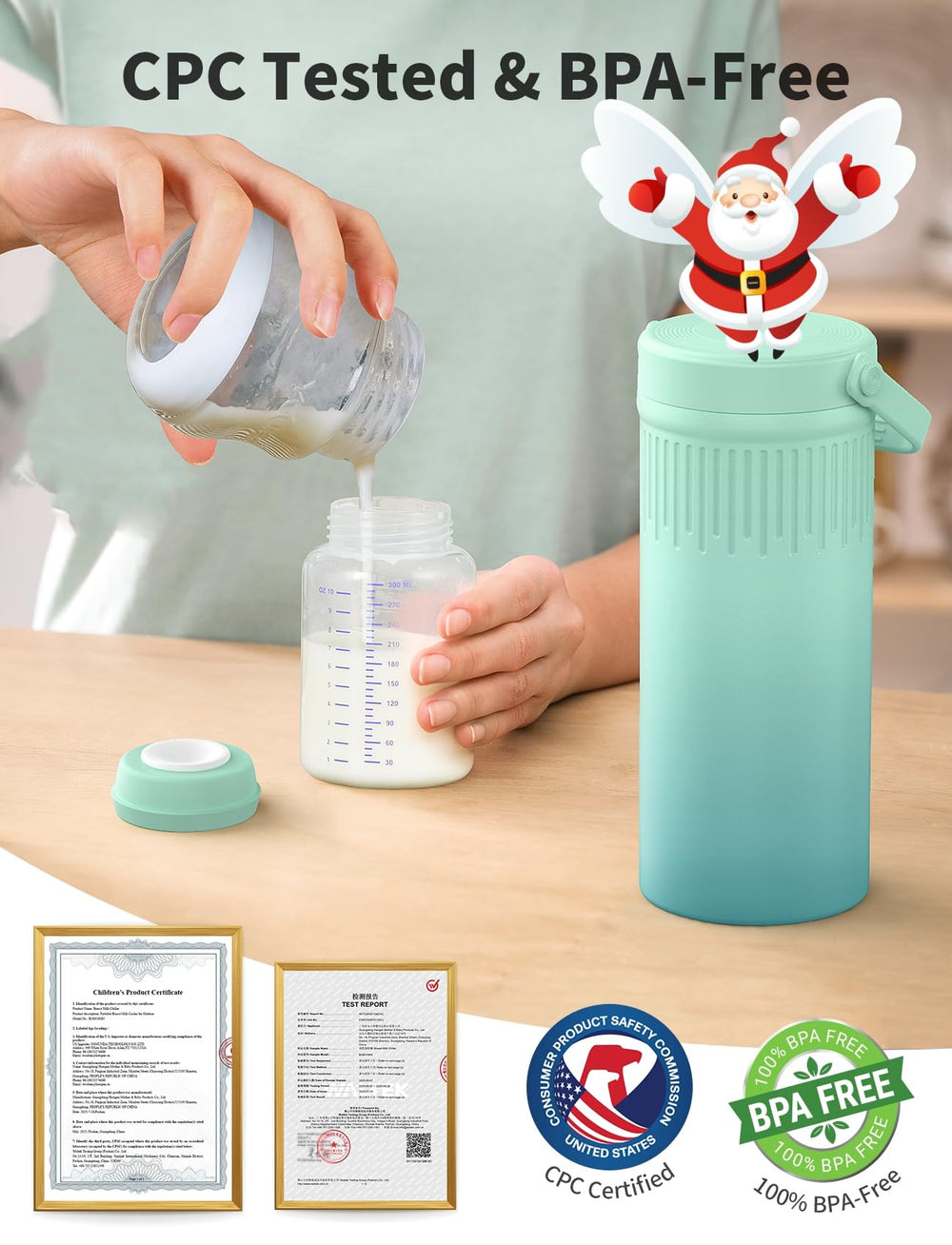 XAPROO portable breast milk cooler ready for travel