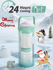 XAPROO stainless steel body with 360-degree cooling keeps milk uniformly cold