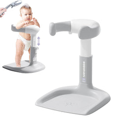 XASMA baby shower stand with ergonomic backrest supports growing infants during bath time