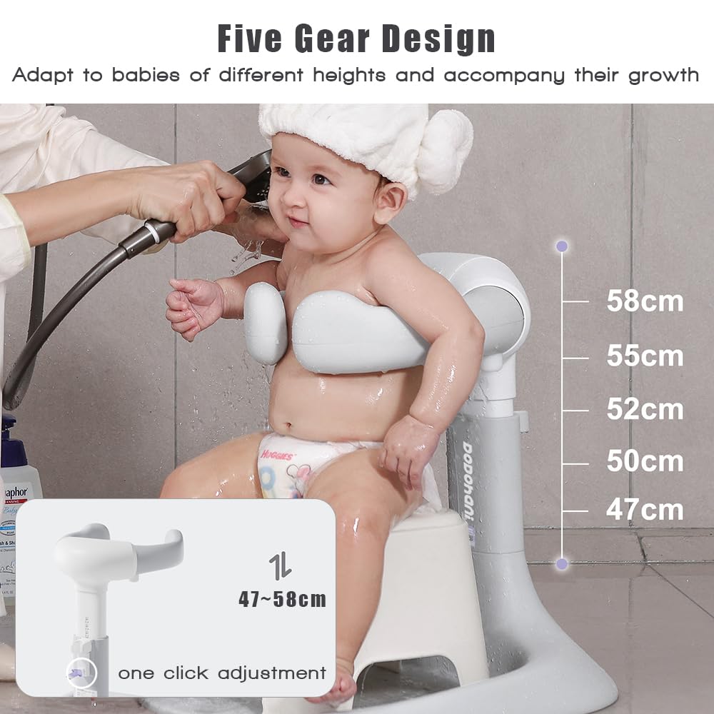 XASMA baby shower stand drainage holes prevent water pooling