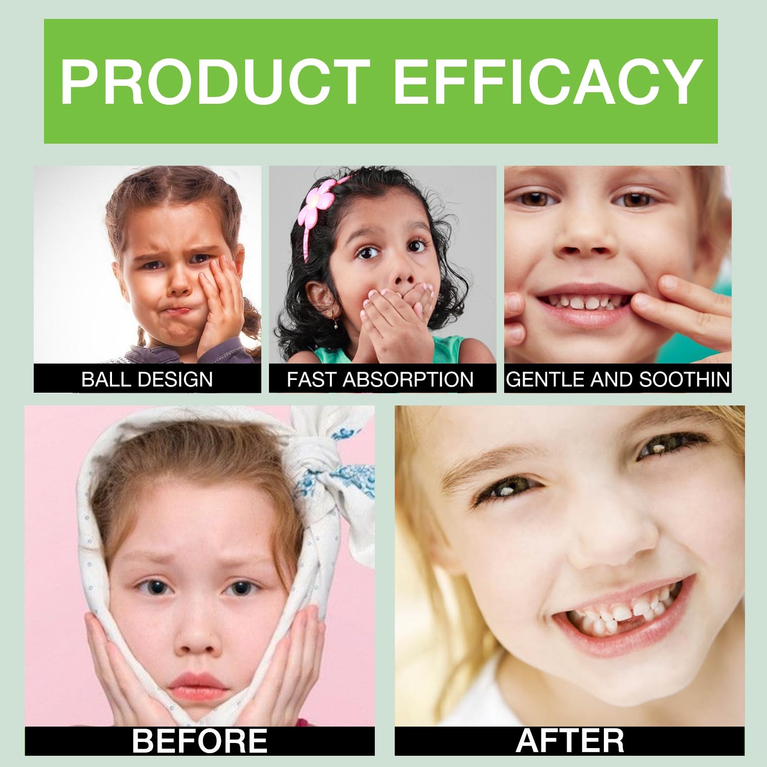 XBEGIX teething roller ingredients emphasizes all-natural care for gums