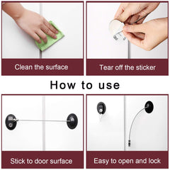XccMe fridge locks securing a file drawer and preventing access