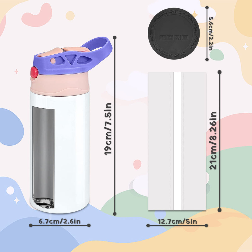 XccMe Kids Sublimation Tumbler soft nozzle provides gentle lip contact.