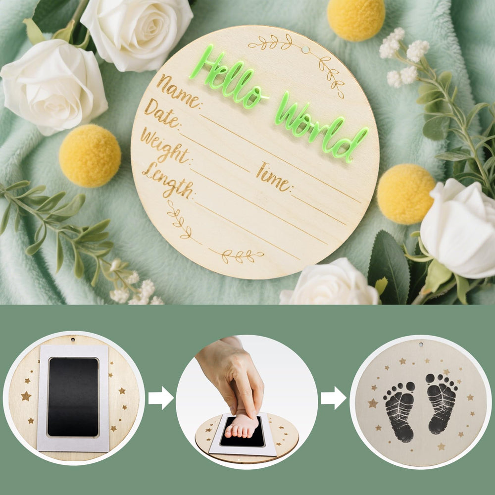 XCMVCN baby handprints ink pad setup for memories.