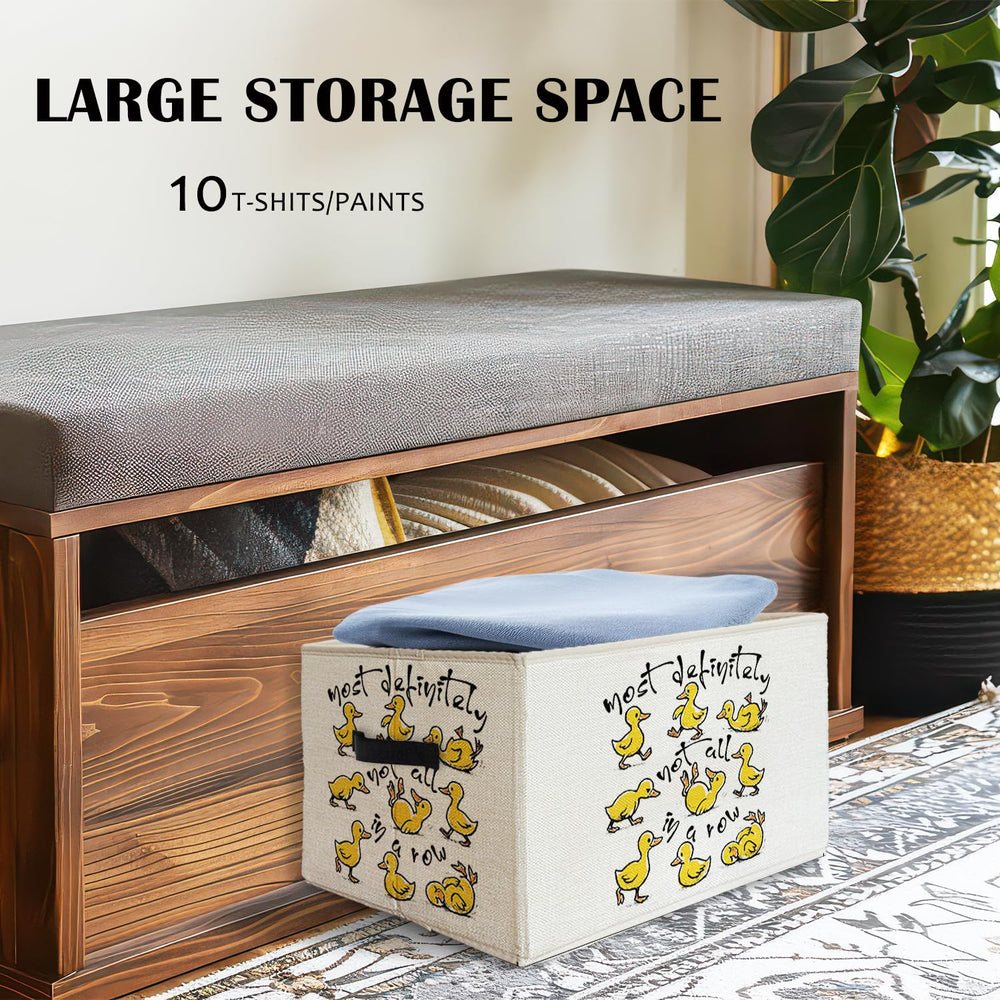 XDFVL Foldable organizer basket flat fold for space-saving storage