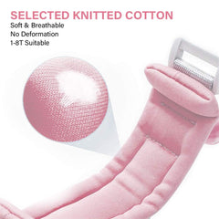 Xemz pink wrist link with 360-degree rotating connector demonstrating flexible movement
