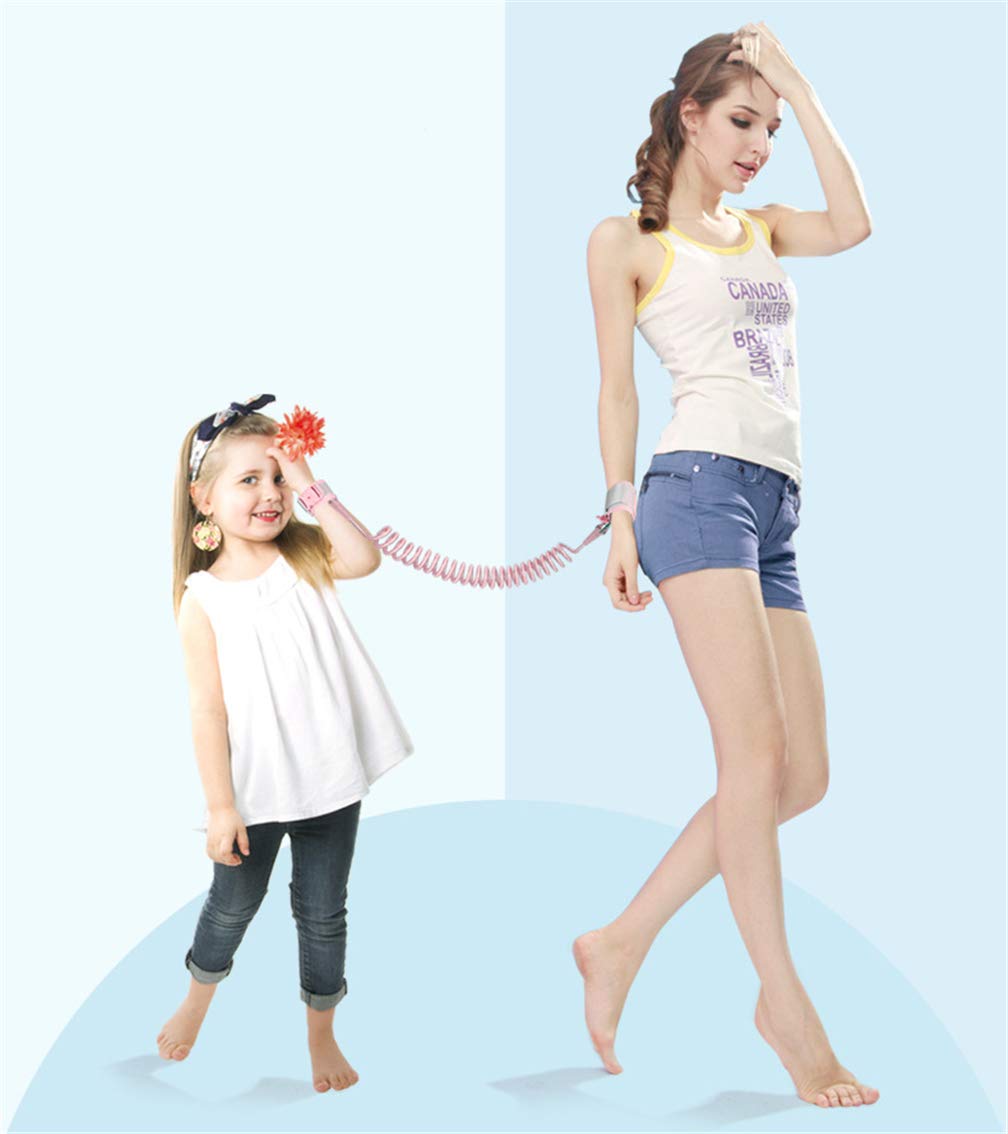 Xemz safety wrist leash attached to stroller for hands-free strolling