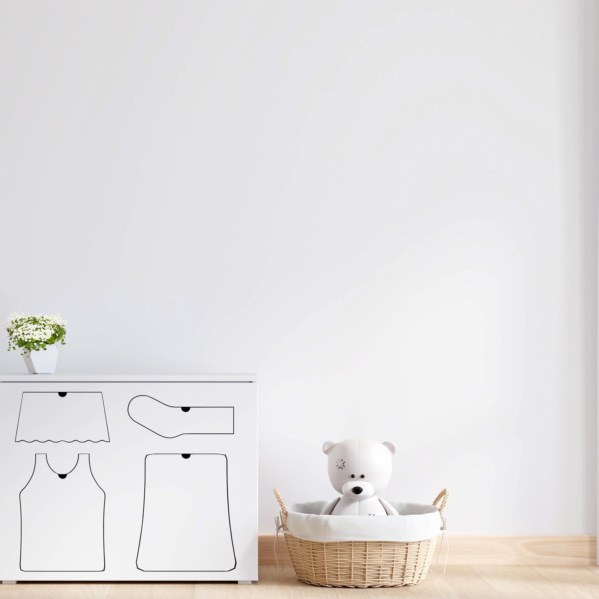 Xendelow flying-house wall sticker ideal for imaginative play and quick room lift
