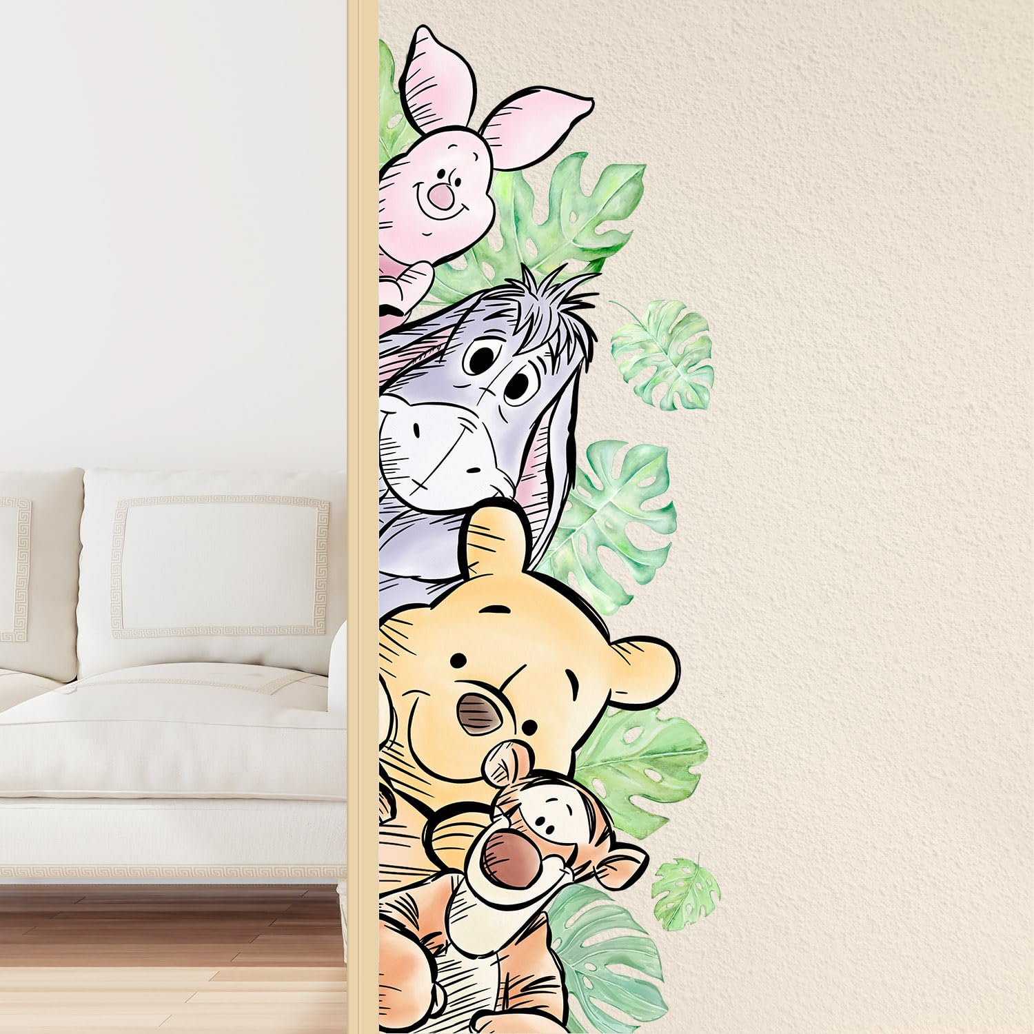 Xendelow Winnie wall stickers classic bear design adds cozy charm to nurseries and kids' rooms.