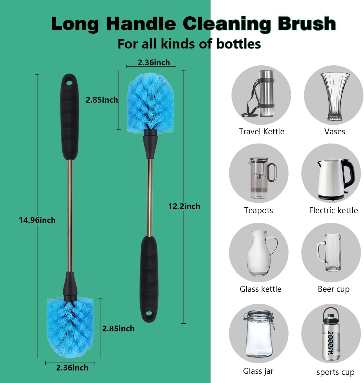 XENNRY ergonomic grip handle for comfortable cleaning