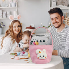 XENTUMI Easter basket plush deer adds gentle whimsy