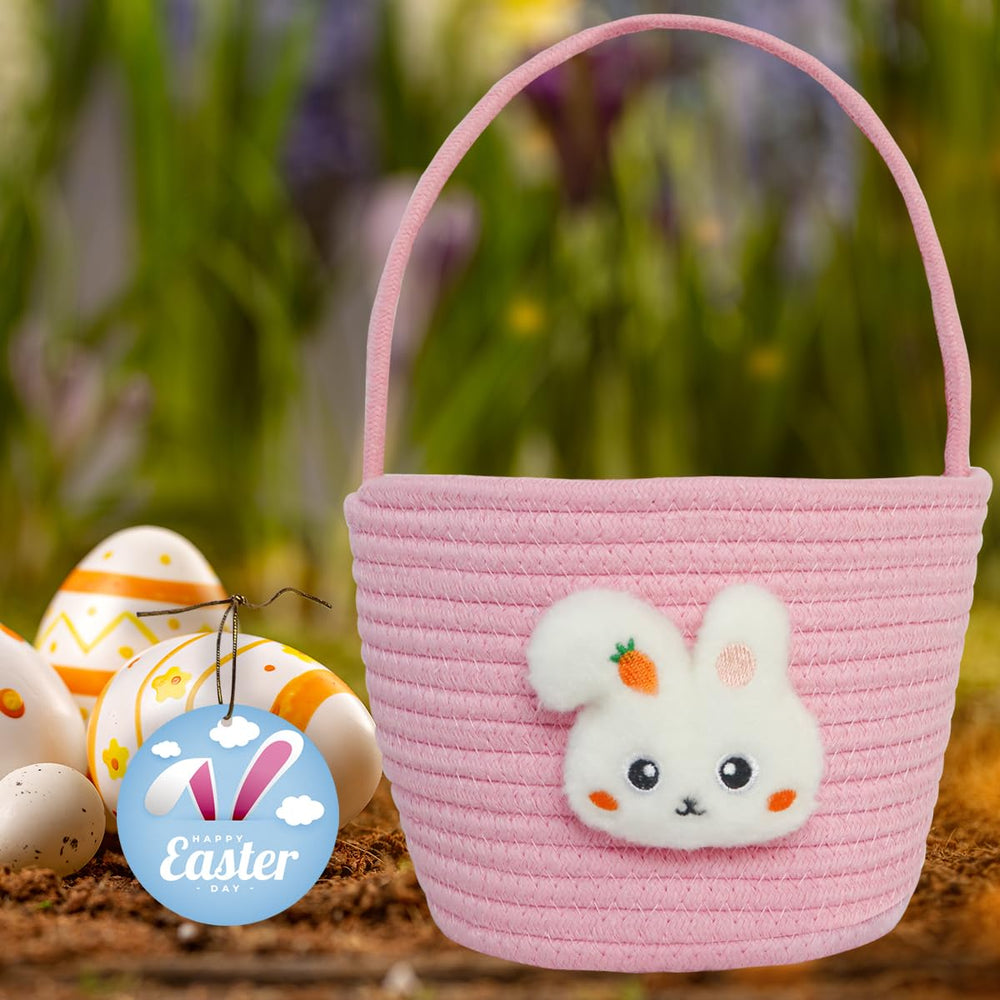 XENTUMI Easter basket plush penguin supports playful egg collecting