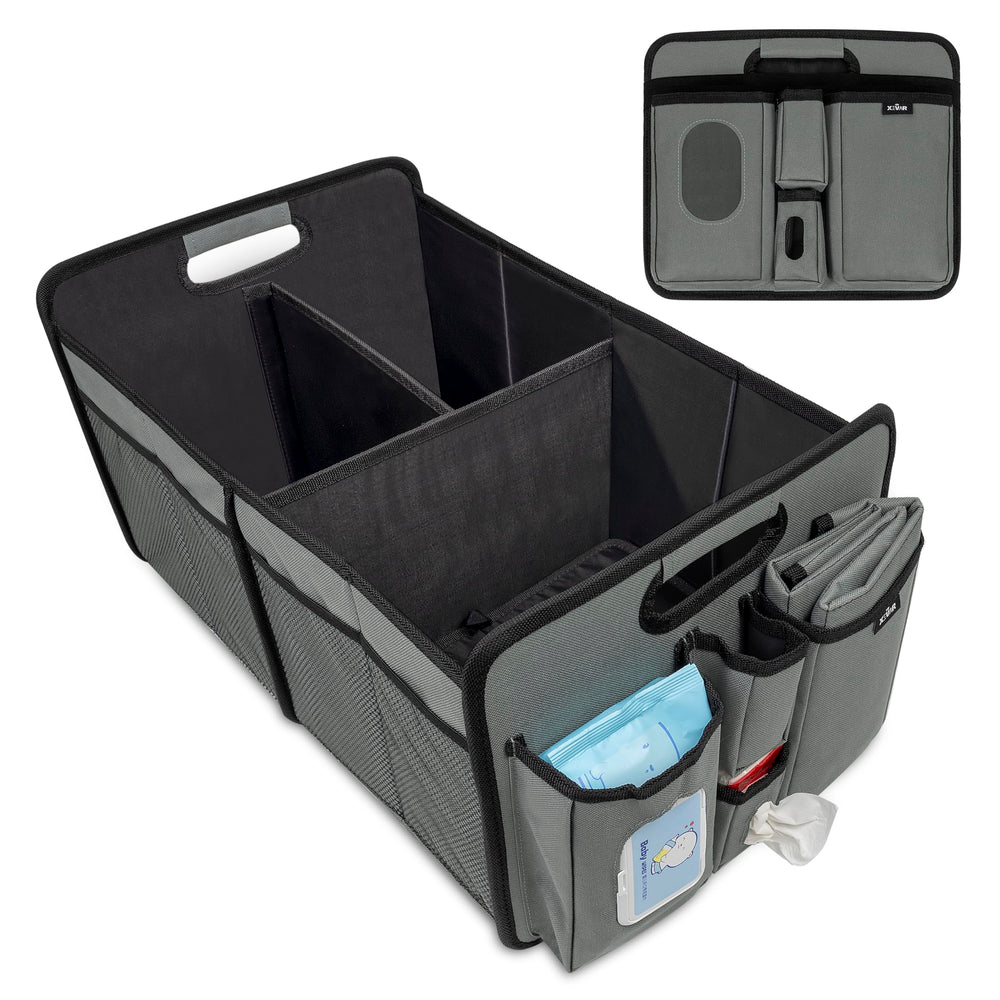 XEVAR Baby Diaper Caddy Organizer suitable for car, nursery, and travel use