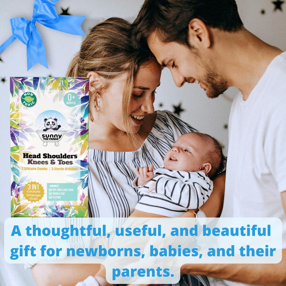Xforto silicone combs support gentle cradle cap care.
