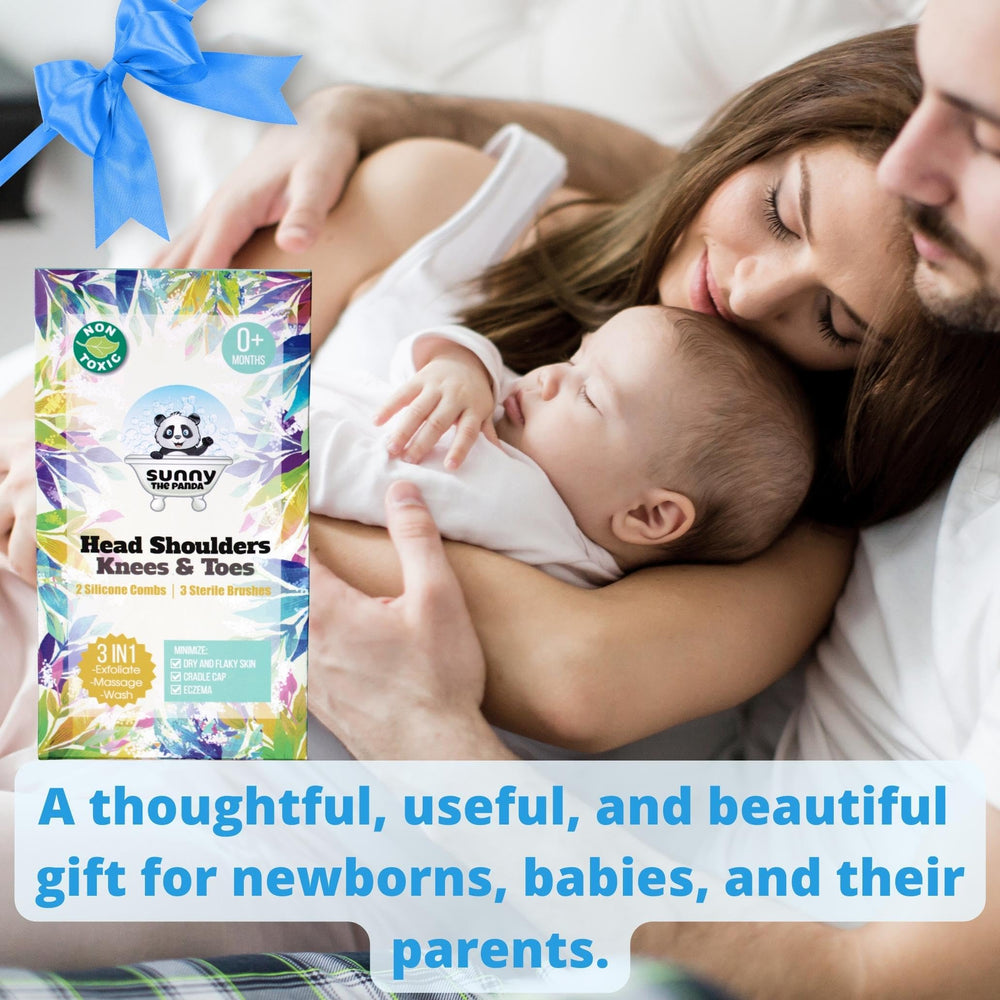 Xforto sterile soft-bristle brushes ready for use on baby