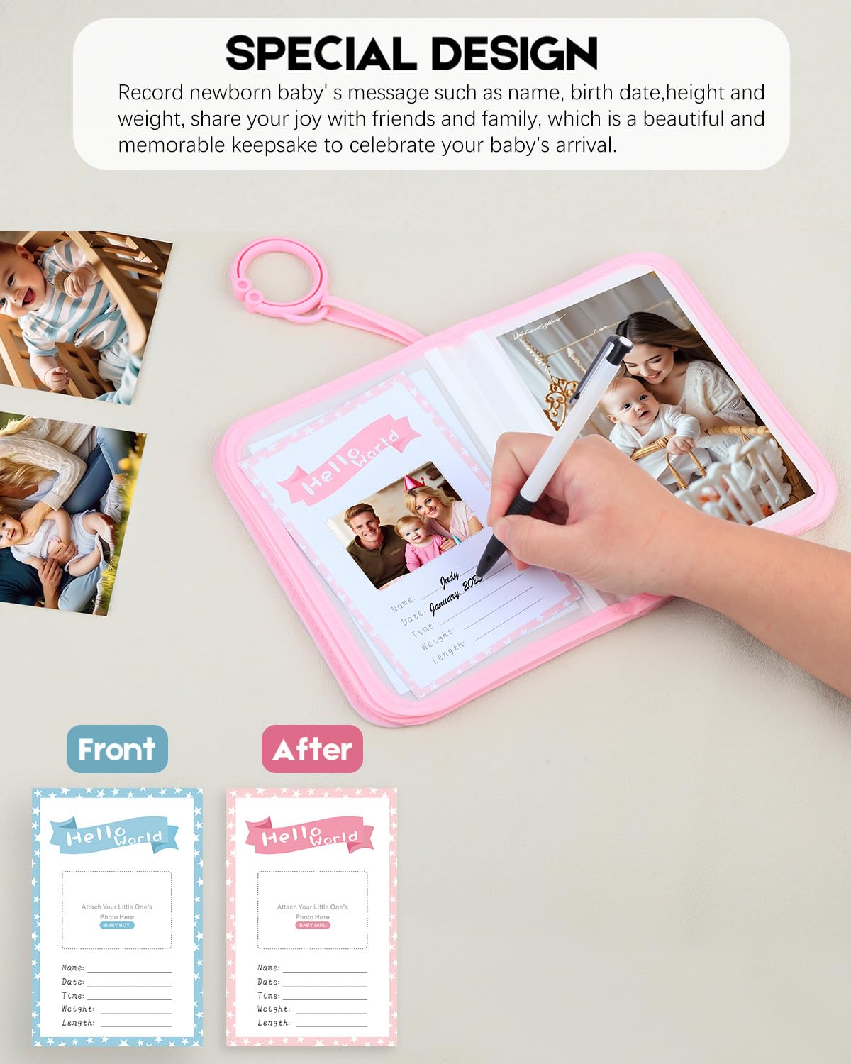 Xfveiwoo 21 4x6 photo pockets for clear, drool-resistant storage.