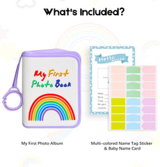 Xfveiwoo 21-photos slots detail demonstrates easy insert and organize baby memories.