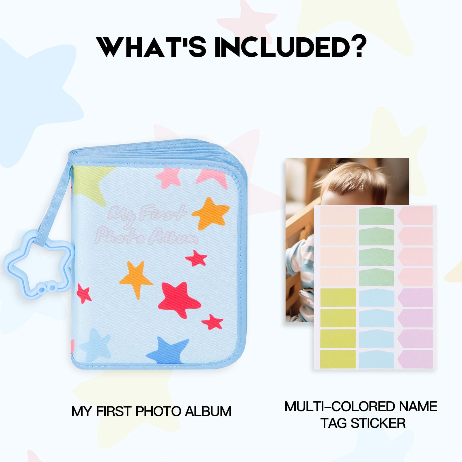 Xfveiwoo 21 slots for 4x6 photos help organize baby memories neatly.