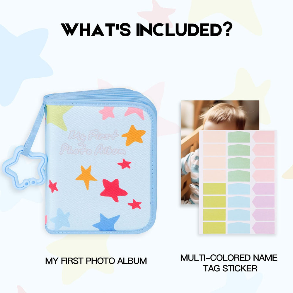 Xfveiwoo 21 slots for 4x6 photos help organize baby memories neatly.