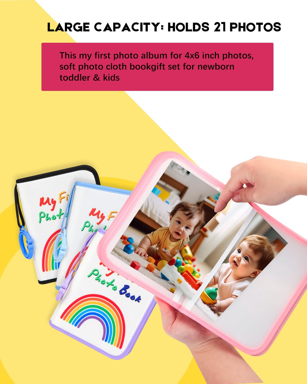 Xfveiwoo baby-safe mirror on the last page for curious play.
