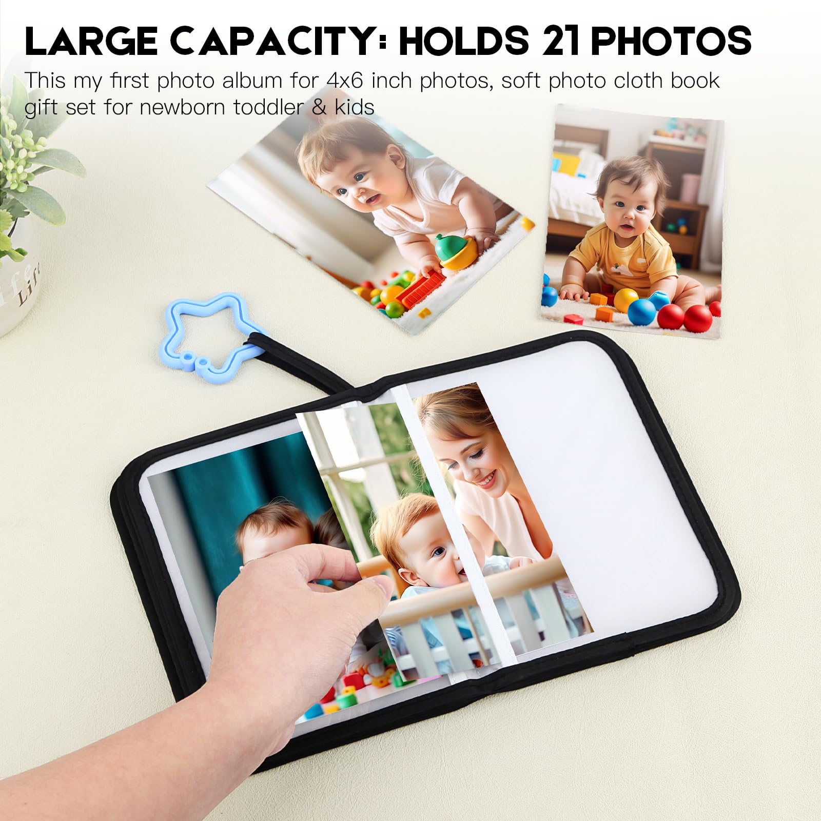 Xfveiwoo baby safety mirror page invites visual exploration and bonding.