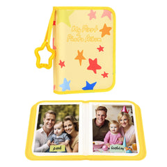 Xfveiwoo babys first photo album yellow cover easy to grip for tiny hands