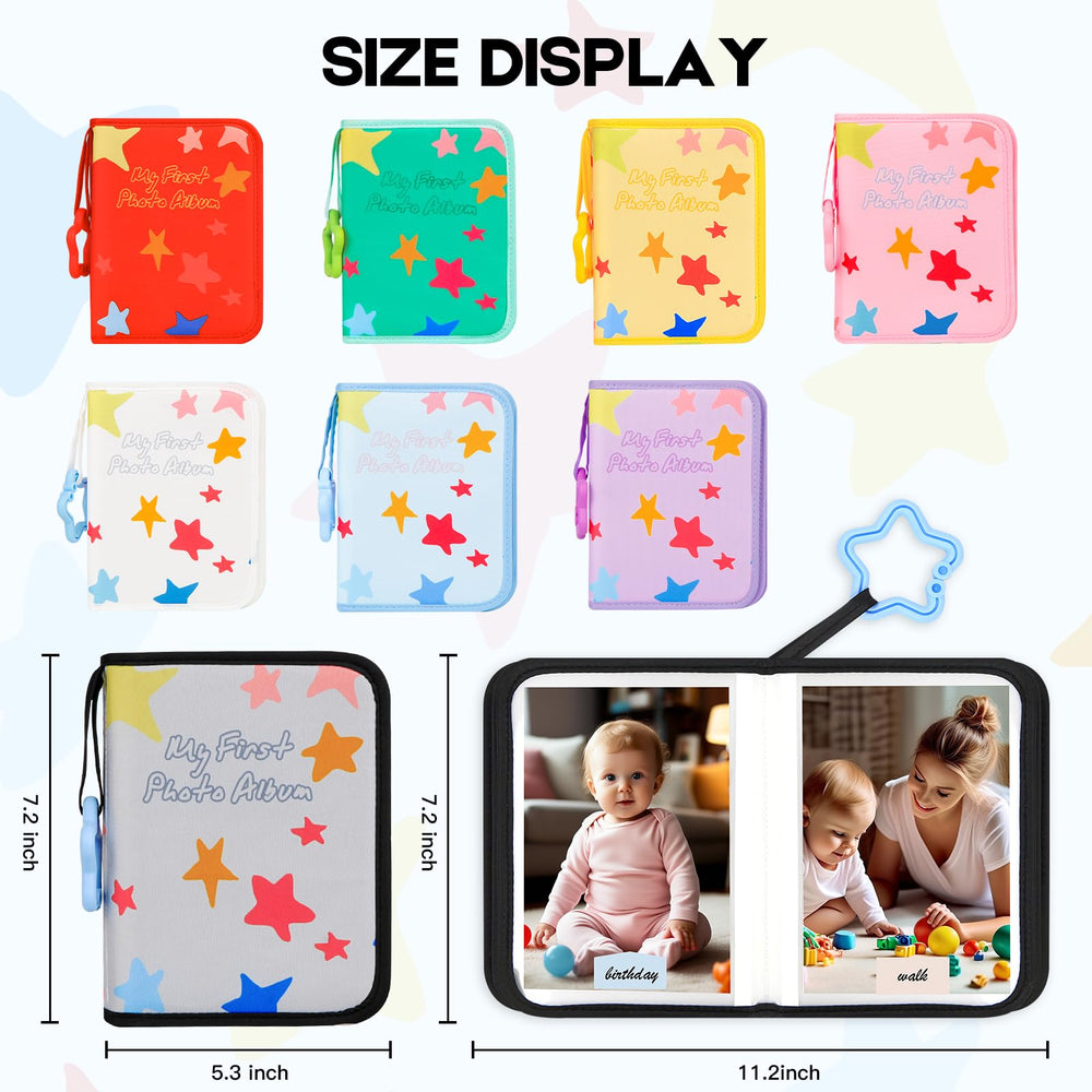 Xfveiwoo compact family photo book makes a thoughtful baby gift.