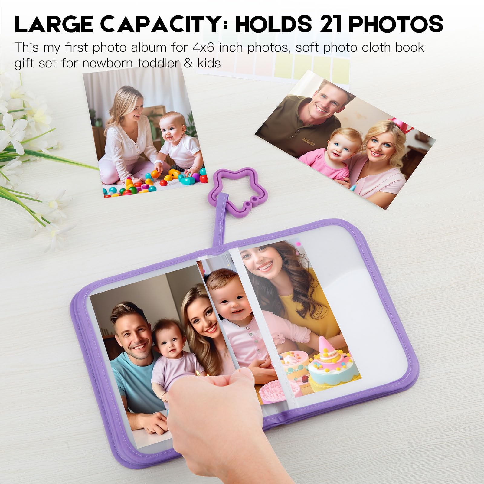 Xfveiwoo name tag stickers help label photos and encourage early interaction.