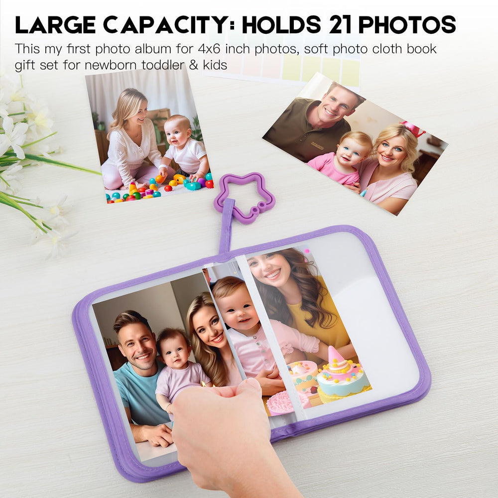Xfveiwoo name tag stickers help label photos and encourage early interaction.