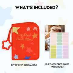 Xfveiwoo soft-cloth baby photo book interior pages protect memories safely.