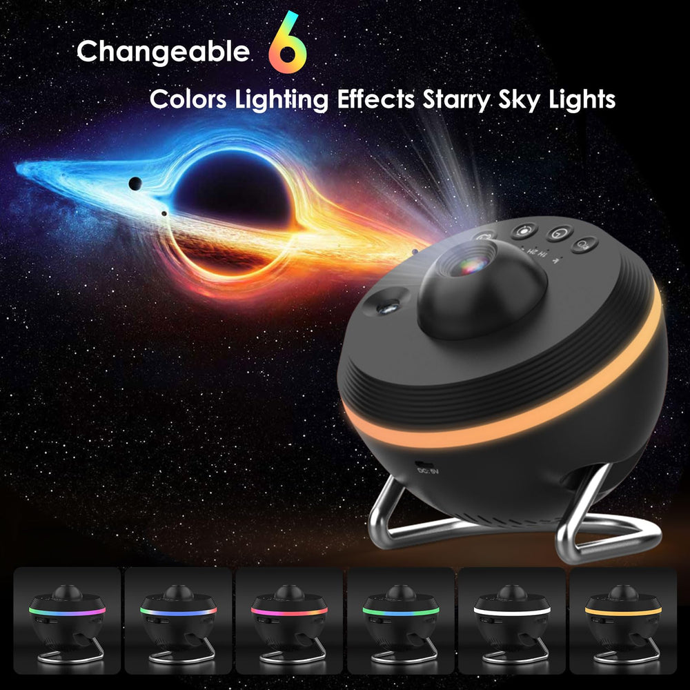 XFWOJOO Galaxy Projector adjustable focal length for crisper or softer skies.