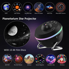 XFWOJOO Galaxy Projector with meteor effect creates romantic room mood.
