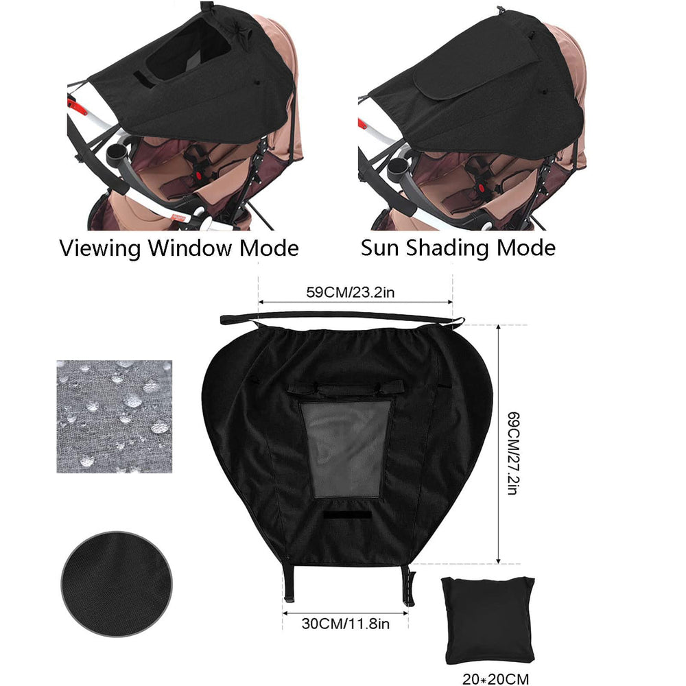XGOPTS compact-fold shade stores neatly with a storage button.