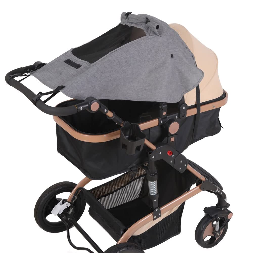 XGOPTS universal-fit stroller shade with adjustable straps fits most models securely