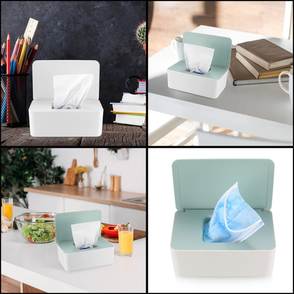 XhjzgcTech wipes dispenser placed in kitchen or car for tidy wipes storage