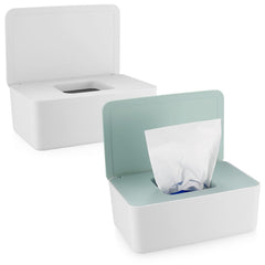 XhjzgcTech wipes dispenser set in white and green keeps wipes ready for quick cleanups