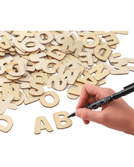 Xhqsulsclac wooden letters ideal for crafts and decor projects.