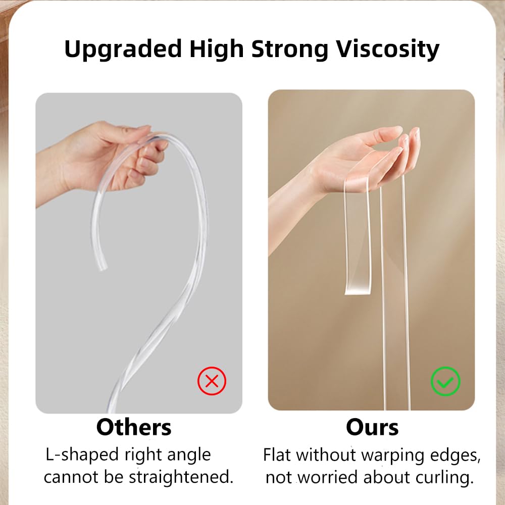 XHWUDI edge protector shown on varied furniture materials for versatile use