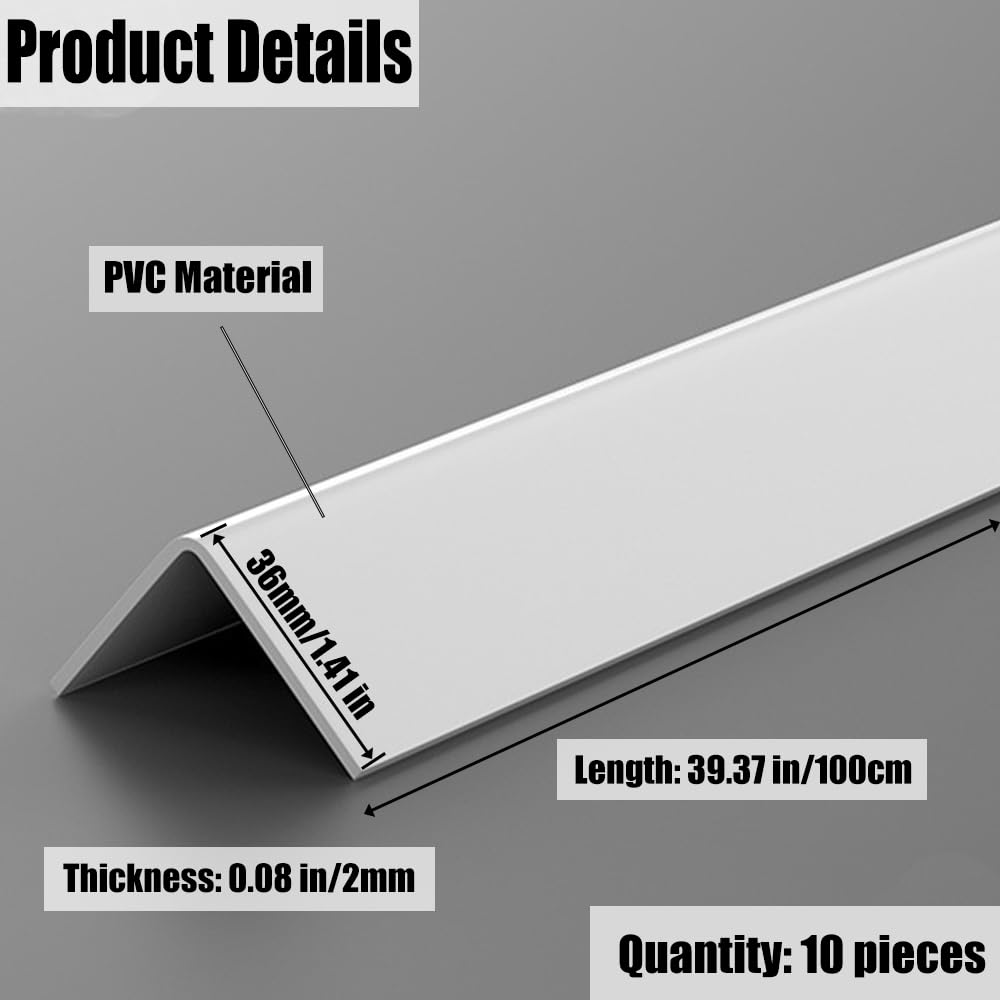 XHWUDI wall corner protector adhered to wall for safe furniture edges.