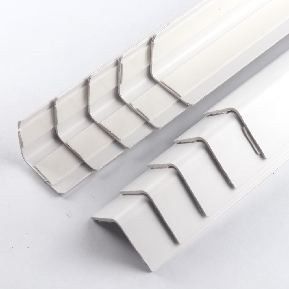 XHWUDI white corner protectors pack front view offering durable edge protection.