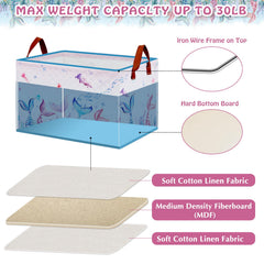 XHWZOF Mermaid tail basket decor enhances storage and room ambiance.