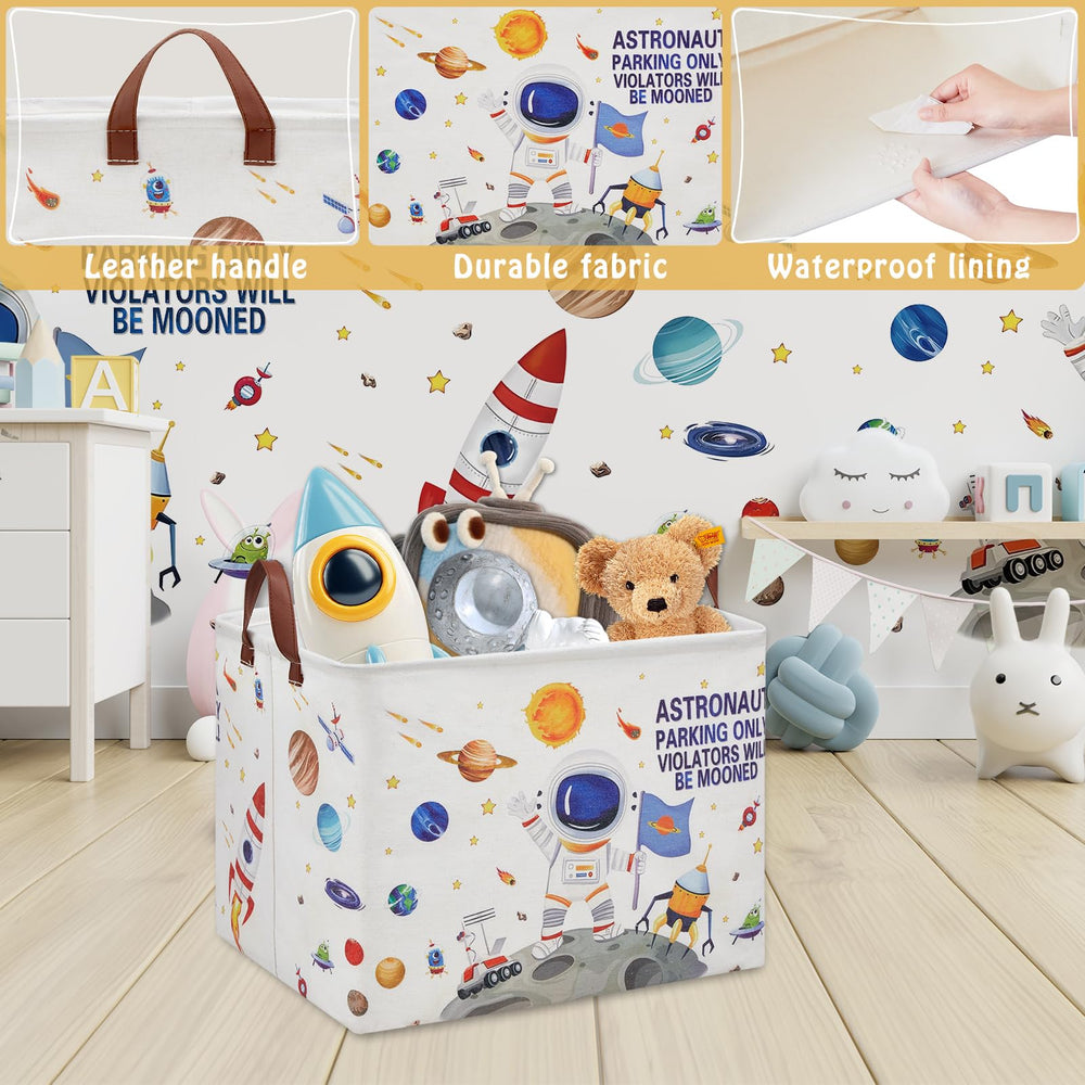 XHWZOF nursery basket with waterproof liner for durable storage.
