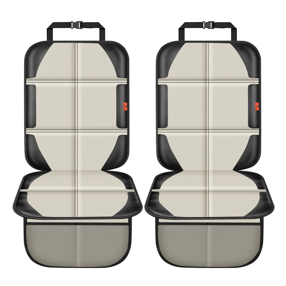 XHYANG car seat protector anti-slip top and bottom design keeps it in place during travel.