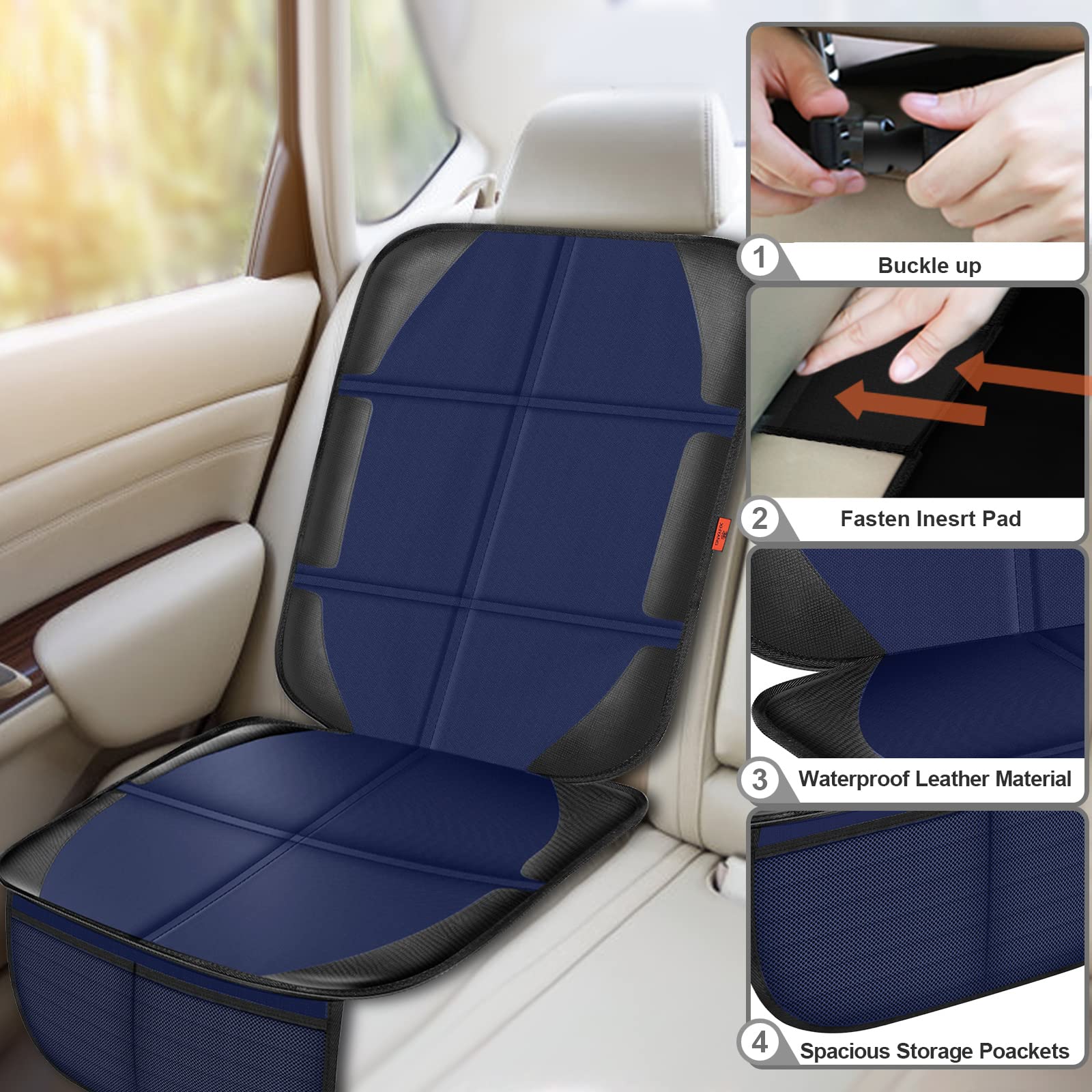 XHYANG blue protector is Isofix compatible for added vehicle stability.